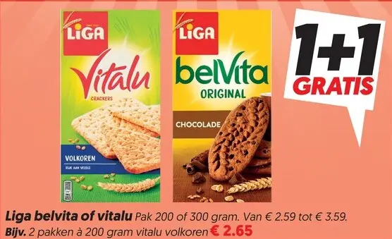 Aanbieding: Belvita of vitalu