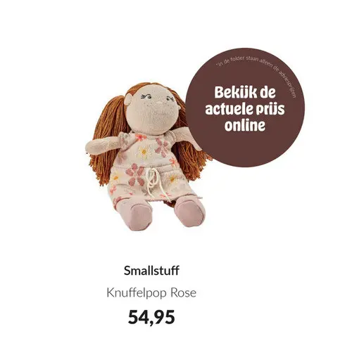 Aanbieding: Knuffelpop Rose