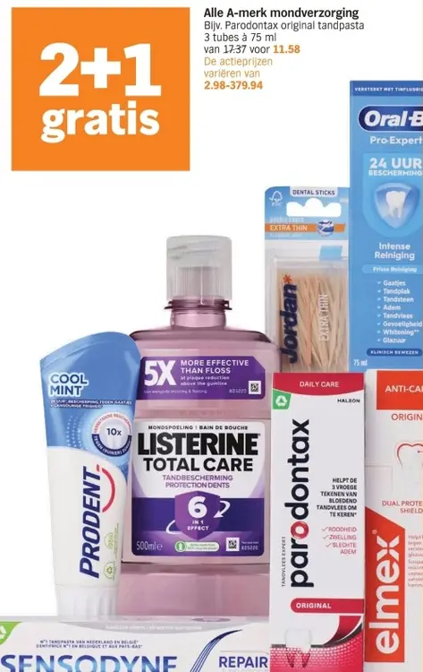 Aanbieding: Alle A-merk mondverzorging