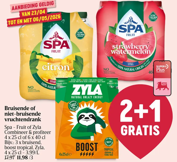 Promotie: Bruisende of niet-bruisende vruchtendrank
