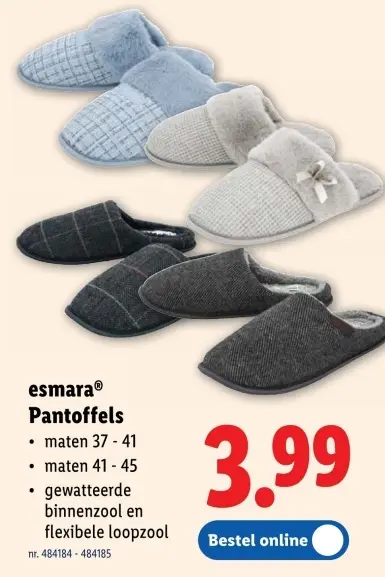 Promotie: Pantoffels