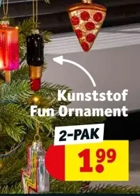 Aanbieding: Kunststof Fun Ornament