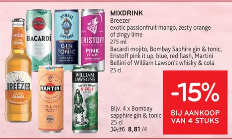 Promotie: Mixdrink