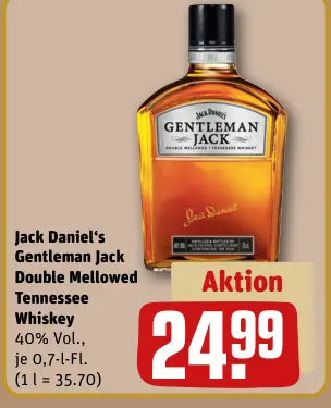 Aanbieding: Gentleman Jack Double Mellowed Tennessee Whis