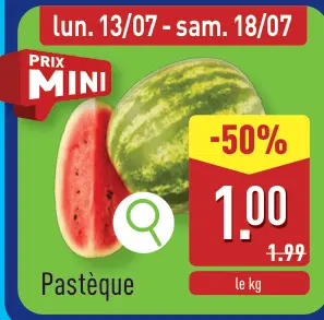 Offre: Pastèque