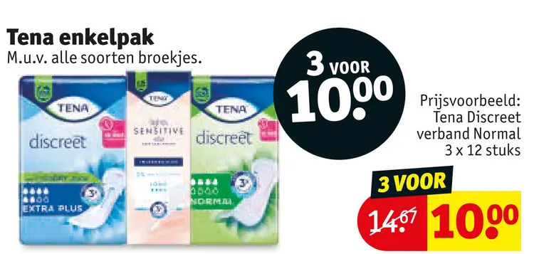 Aanbieding: Tena enkelpak
