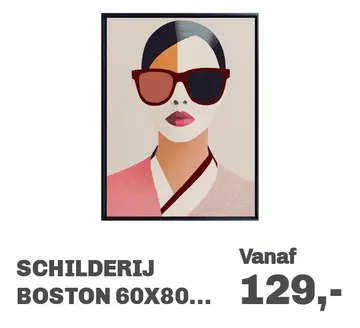 Aanbieding: Schilderij Boston 60x80 cm