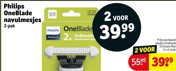 Aanbieding: OneBlade navulmesjes