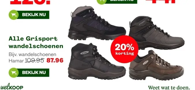 Aanbieding: Grisport wandelschoenen