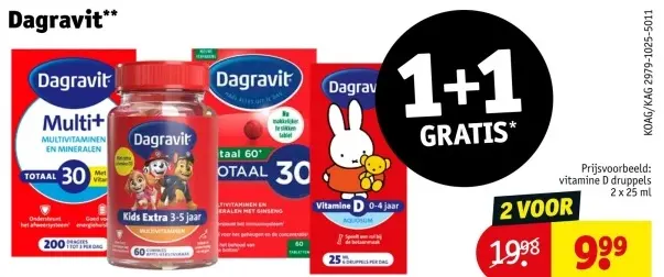 Aanbieding: Dagravit Vitamine D druppels