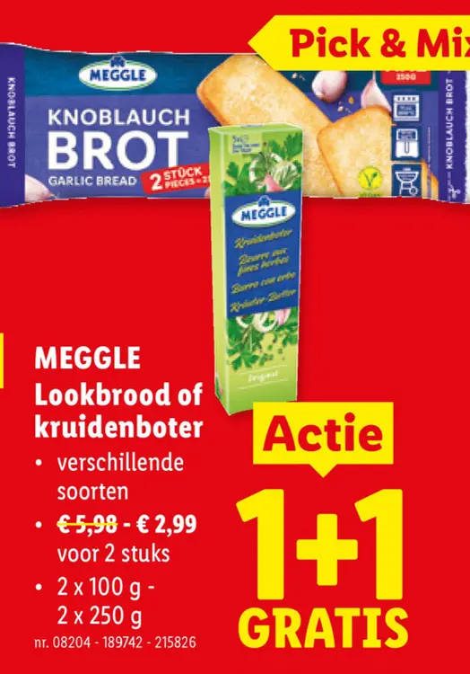 Promotie: Lookbrood of kruidenboter