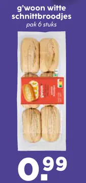 Aanbieding: Witte schnittbroodjes