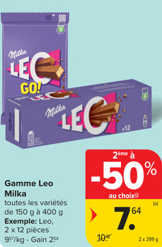 Offre: Gamme Leo Milka