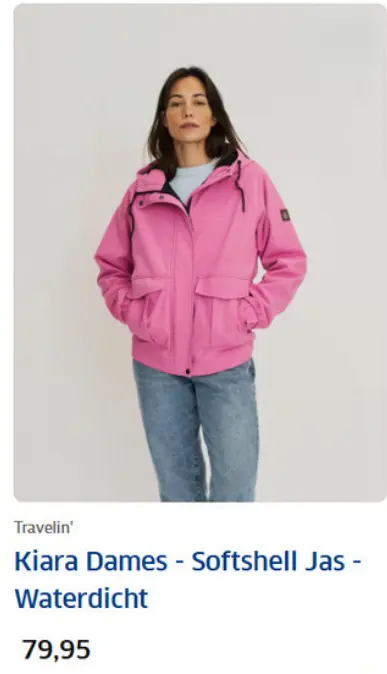 Aanbieding: Travelin' Kiara Dames - Softshell Jas - Waterdicht
