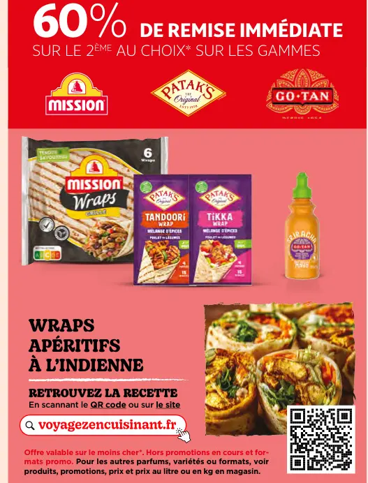 Promotie: Wraps Apéritifs à l'Indienne