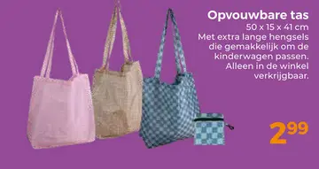 Aanbieding: Opvouwbare tas