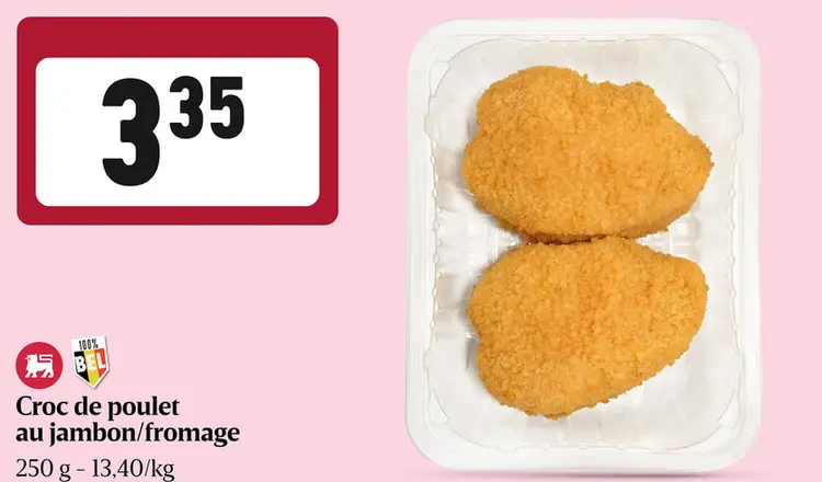 Offre: Croc de poulet au jambon/fromage