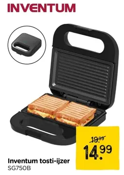 Aanbieding: Inventum tosti-ijzer