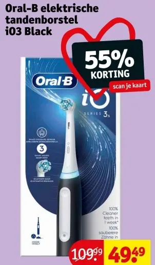 Aanbieding: Elektrische tandenborstel iO3 Black