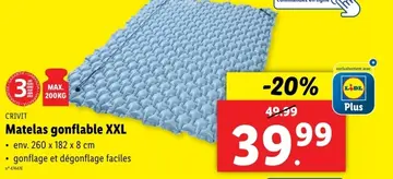 Offre: Matelas gonflable XXL