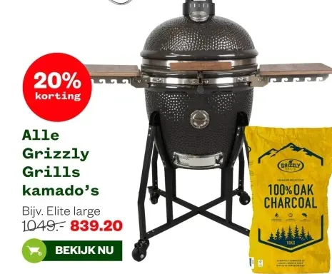 Aanbieding: Grizzly Grills kamado's
