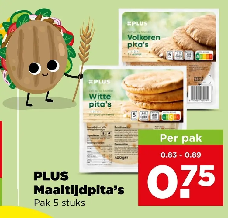 Aanbieding: PLUS Maaltijdpita's