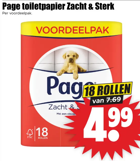 Aanbieding: Toiletpapier Zacht & Sterk