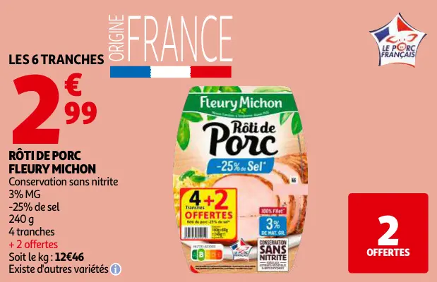 Promotie: Rôti de porc