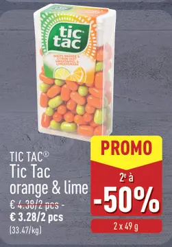Offre: Tic Tac orange & lime