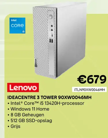 Promotie: Ideacentre 3 tower 90xw0046mh
