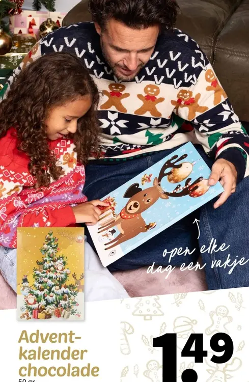 Aanbieding: Adventkalender chocolade
