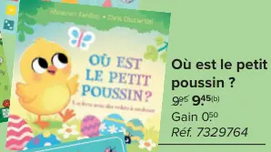 Offre: Où est le petit poussin ?