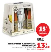Offre: Biere blonde tripel Karmeliet 8,4°