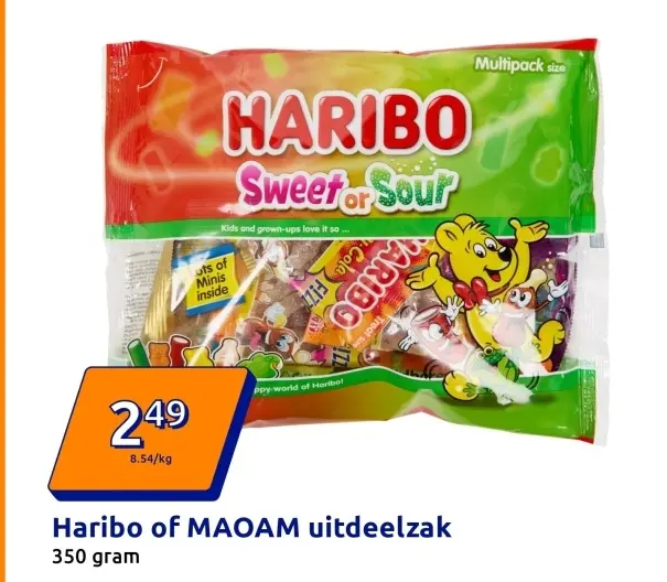 Aanbieding: Haribo of MAOAM uitdeelzak