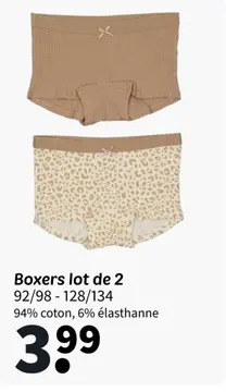 Offre: Boxers lot de 2