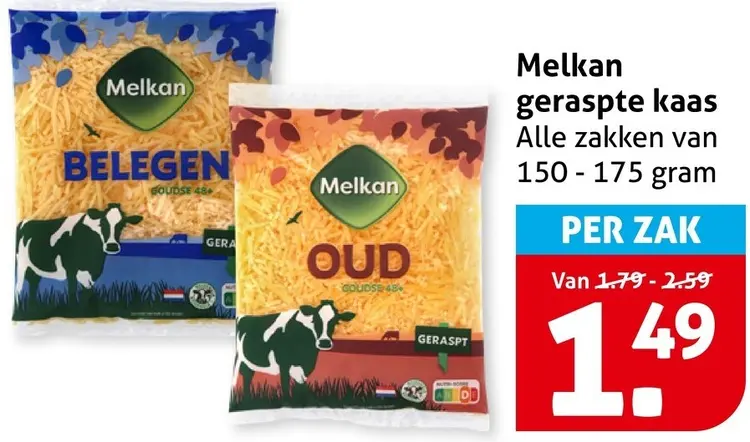 Aanbieding: Geraspte kaas