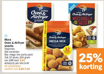 Aanbieding: Mora Oven & Airfryer snacks