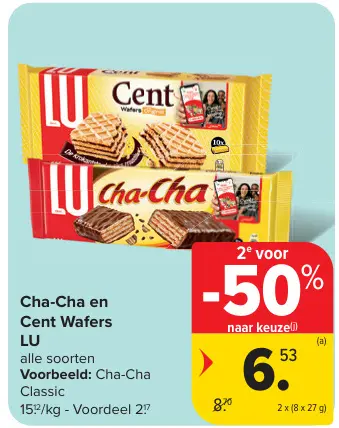 Promotie: Cha-Cha en Cent Wafers