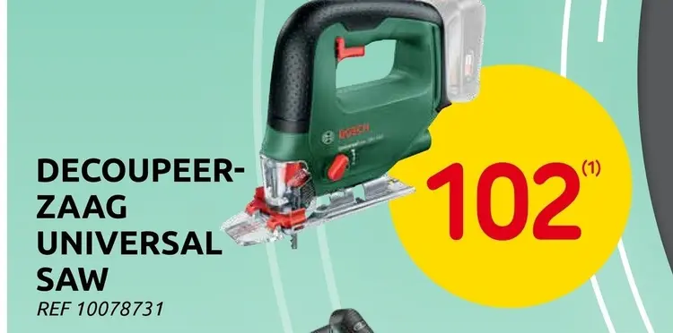 Promotie: Decoupeer-zaag universal saw