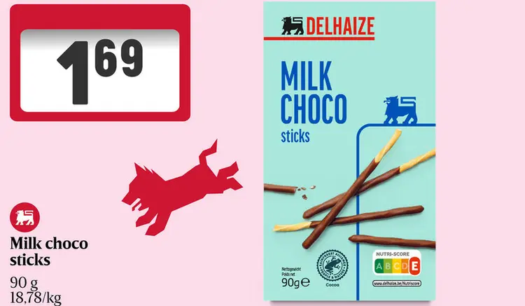 Promotie: Milk choco sticks