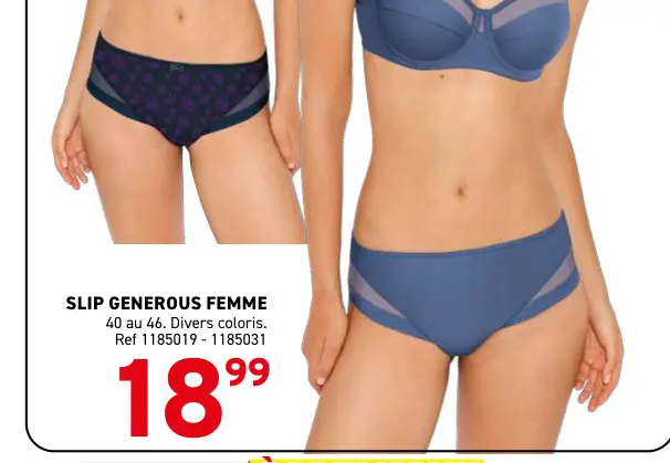 Offre: Slip generous femme
