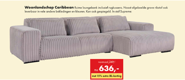 Aanbieding: Woonlandschap Caribbean Ruime loungebank incl