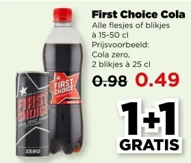 Aanbieding: First Choice Cola