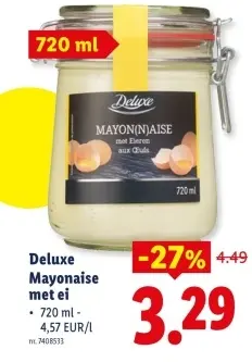 Promotie: Mayonaise met ei