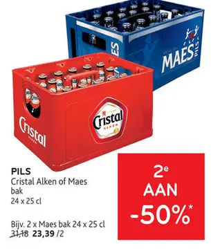 Aanbieding: Cristal Alken of Maes bak