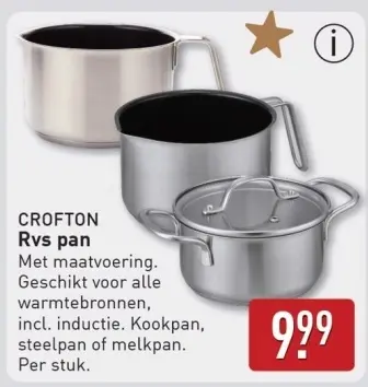 Aanbieding: Rvs pan