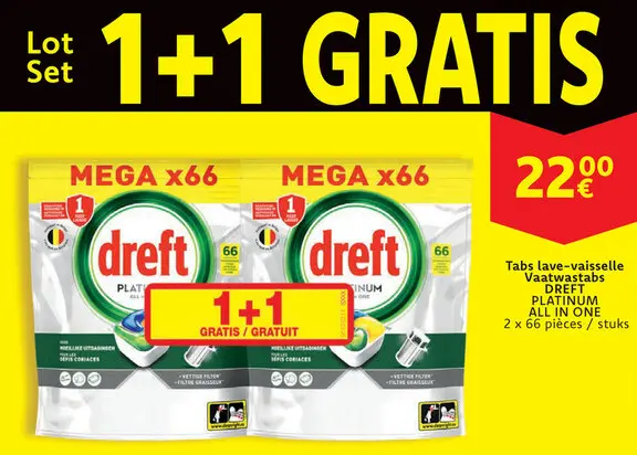 Offre: Tabs lave-vaisselle / Vaatwastabs