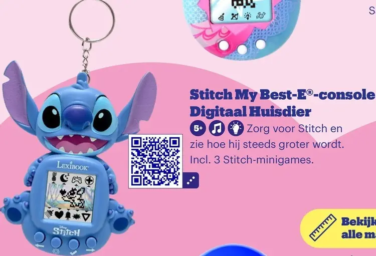 Promotie: Lexibook Stitch My Best-E®-console Digitaal Huisdier