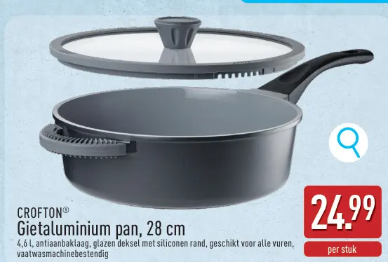 Promotie: Gietaluminium pan, 28 cm