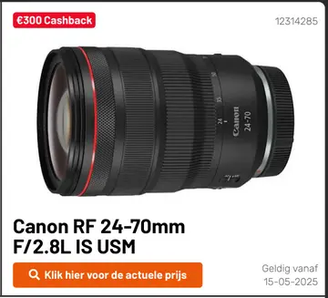 Aanbieding: Canon RF 24-70mm F/2.8L IS USM